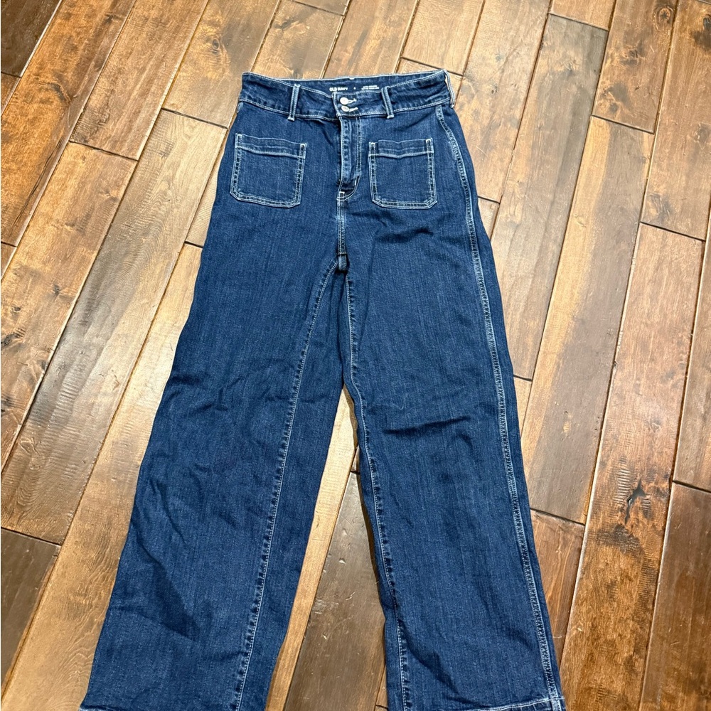 Old Navy Dark Blue Wide-Leg Jeans